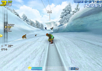 jeu project powder snowboard