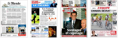 la une des journaux