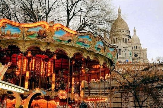 manege gratuit à Paris durant Noël
