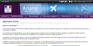 Le service Ariane : déclarer votre voyage au ministère des Affaires étrangères