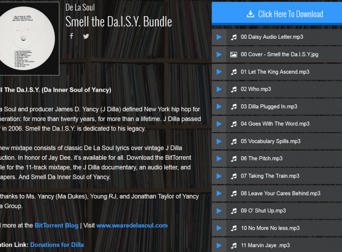 Le groupe de rap américain De La Soul vous offre l’album Smell the Da.I.S.Y. Bundle