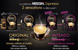 Recevez gratuitement 2 échantillons de Nescafé Espresso (Original et Intenso)