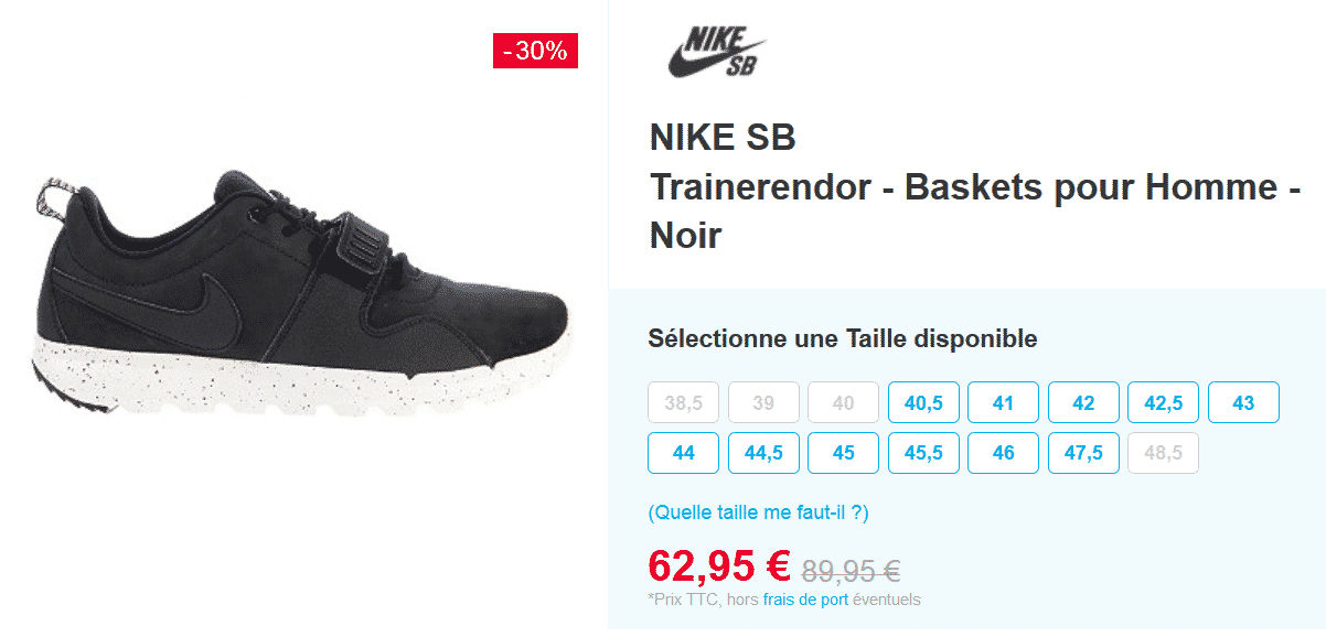 nike sb trainerendor noir