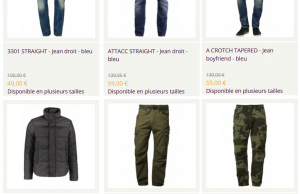 Vente privée G-Star sur Zalando (jeans, pantalons, t-shirts, chemises, vestes…)