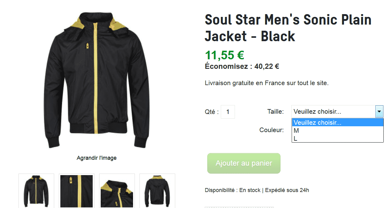 veste-55soulMen-jaune-noir