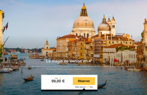 Venise : Hôtel 4* (2 nuits et petits déjeuners) + vol à 99 €