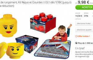 Groupon : boîtes de rangement LEGO à partir de 9,98 €