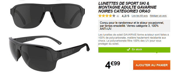 Décathlon : Magnifique paire de lunettes de soleil Orao à seulement 4,99 €