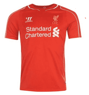 Maillot de Liverpool à 13,20 €