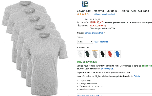 5-t-shirt-lower-east-gris-pas-cher
