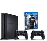 [Premium Day Amazon] PS4 + Uncharted 4 + 2 manettes à 299 €