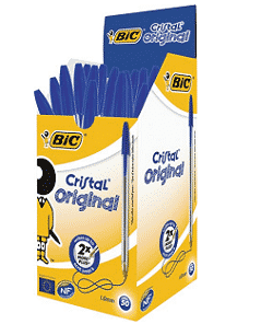 Lot de 50 stylos Bic (encre bleu) à 8,56 € (-43%)