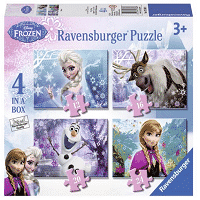 4 Puzzles Ravensburger La Reine des Neiges à 9.99 €