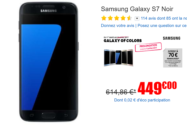 Samsung S7 pas cher