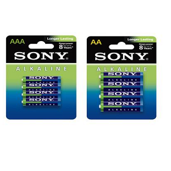 Vente Flash Darty : 60 piles Sony (28 AAA et 32 AA) à 20 € au lieu de 50 € (-60%)