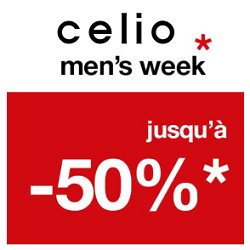 Men’s Week Celio : jusqu’à 50% de remise sur de nombreux articles