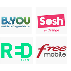 Forfait Mobile en promotion chez Sosh, Free, SFR et B&You