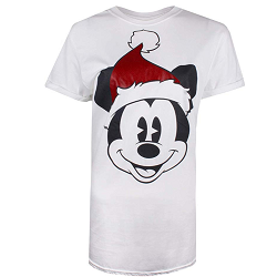 t-shirt Mickey Santa pas cher pour femme