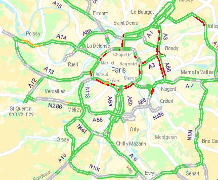 Trafic routier en temps réel