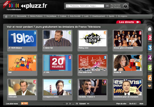 Pluzz : Revoir les programmes de France Télévision sur Internet
