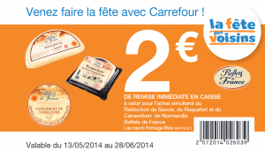 Un chéquier de bons de réductions Carrefour à imprimer