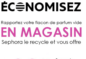 Sephora : rapportez votre flacon de parfum vide et obtenez 20% de réduction