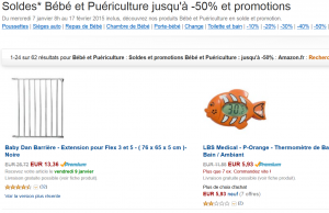 Jusqu’à 50% de réductions sur le rayon bébé et puériculture d’Amazon