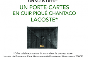 Un porte-cartes en cuir Lacoste gratuit