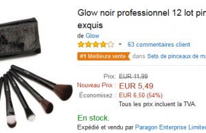 12 pinceaux professionnels pour le maquillage à 5,49 €