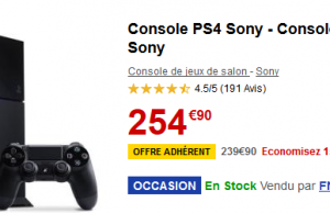 PS4 reconditionnée à 239,90 € chez la Fnac