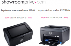 Imprimante Laser Dell à 39 € au lieu de 109 € sur Showroomprive