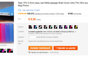 Coque de protection iPhone 5 et 5s à 30 centimes !