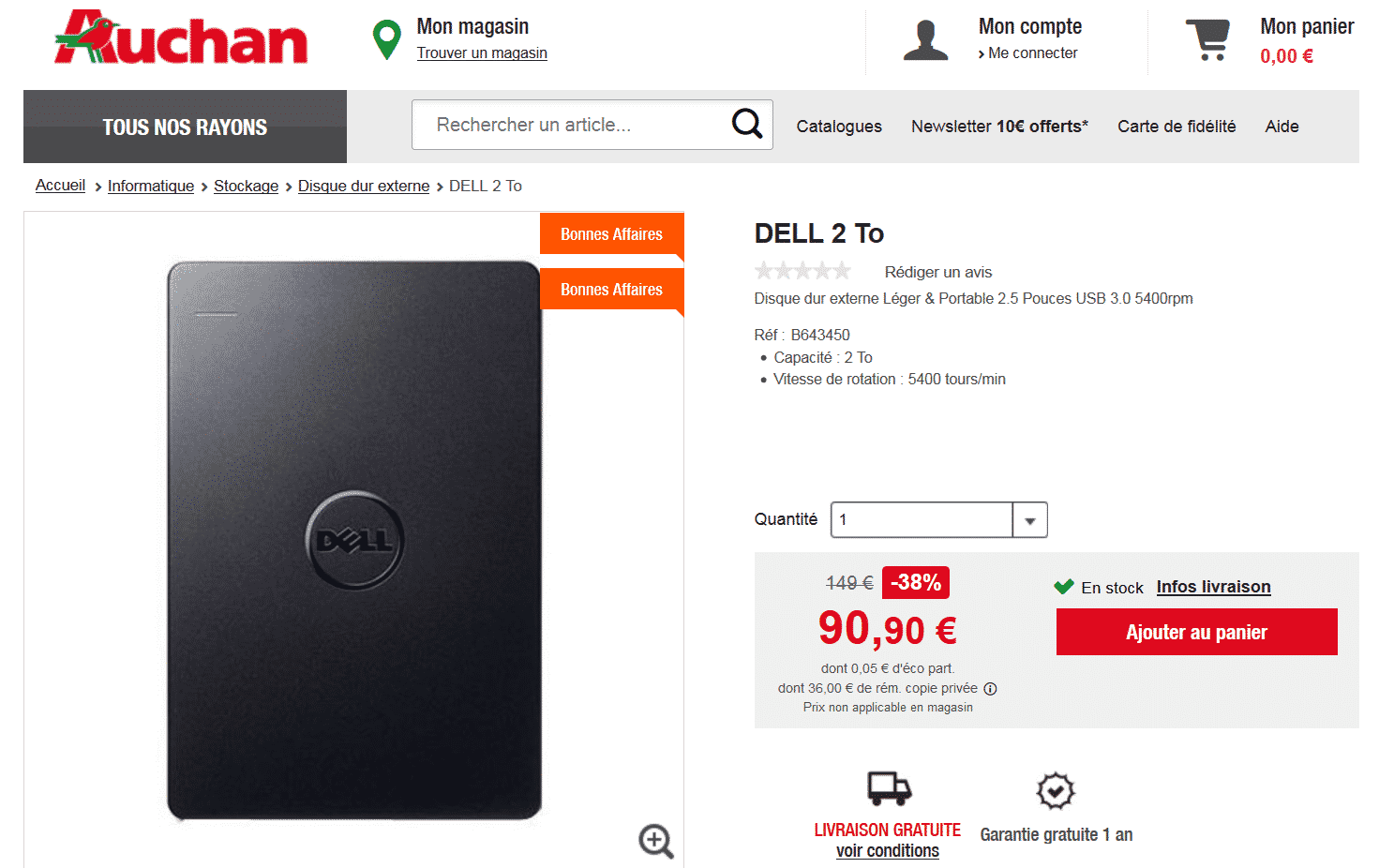 bon-plan-disque-dur-Dell-2To-chez-Auchan