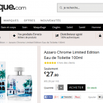 Le parfum Azzaro Chrome (100ml) en édition limitée à 27,80 €