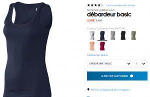 Débardeur Adidas pour femme à 5,50 €