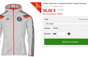 Maillots de foot en promotion sur SportsDirect