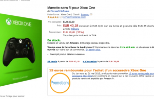 Super bon plan sur les manettes Xbox One proposées à 25 € sur Amazon