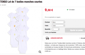 Jusqu’à -70% de remise sur les vêtements pour enfant chez Auchan