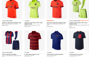 Nike Store : -50% sur une sélection de produits FC Barcelone
