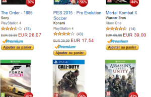 Soldes Amazon sur les jeux PS4, Xbox One, PC, PS3 Xbox 360, Wii, DS, PSP