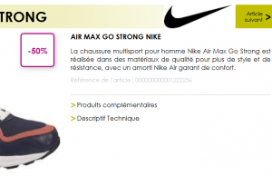 Air Max pour homme à 50 € chez Go Sport (livraison gratuite)