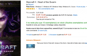 Starcraft II : Heart of the Swarm à seulement 13 € sur PC