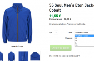 Vestes 55 Soul Men à seulement 11,55 € au lieu de 80 € (livraison gratuite)
