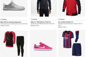 Déstockage sur le Nike Store