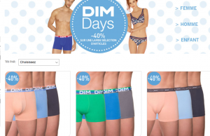 Dim Days : 40% de réduction sur de nombreux articles (boxers, lingerie…)