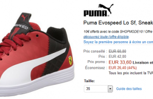 2 paires de baskets Puma pour enfant en promotion sur Amazon