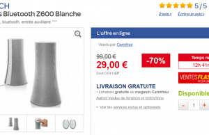Vente Flash Carrefour : 2 enceintes bluetooth Logitech Z600 à 29 € au lieu de 99 €