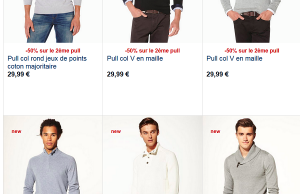 Celio : -50% sur le deuxième pull