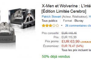 Coffret Blu Ray intégrale des X-Men et Wolverine (7 films) en édition limitée à seulement 63,99 € au lieu de 140 €