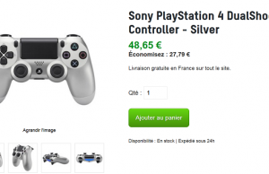 Manette PlayStation 4 DualShock 4  à 48,65 €